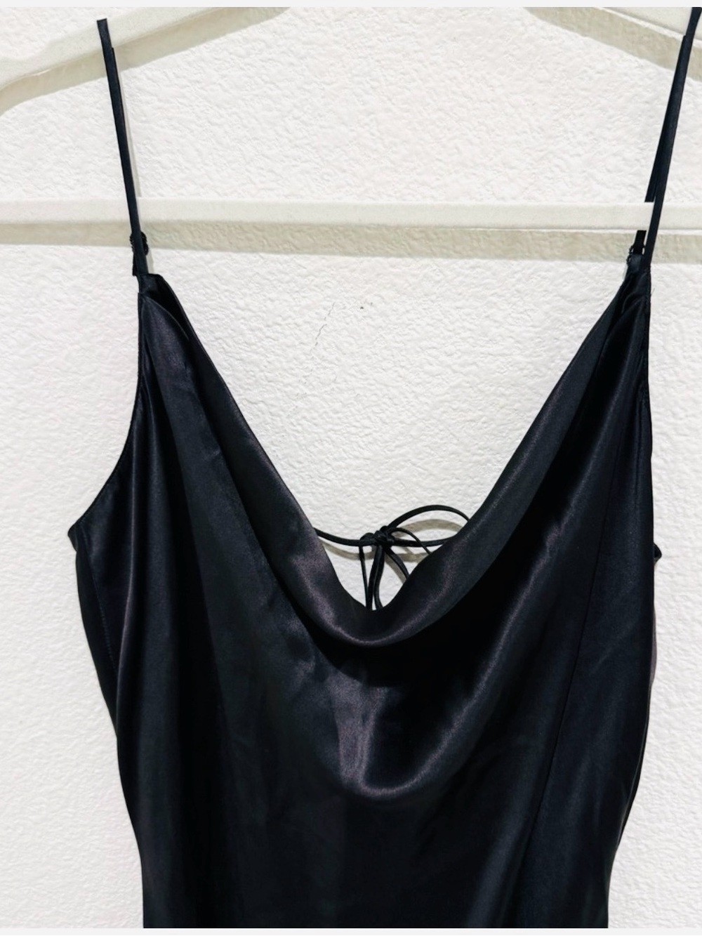 Vintage 90's Victoria's Secret 100% Silk black Maxi slip Chemise sexy slip dress - Picture 2 of 9